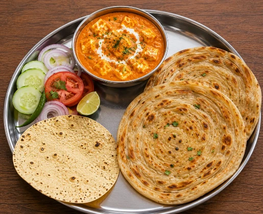 SHAHI PANEER LACHHA PARATHA COMBO